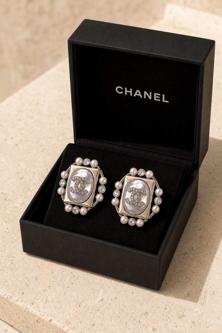 CHANEL Classic Parisian Earrings Style 28 | New with Box - Picture 7 of 9